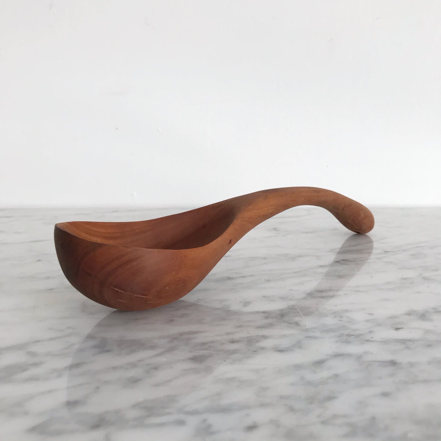 Large Carved Wood Ladle Spoon
