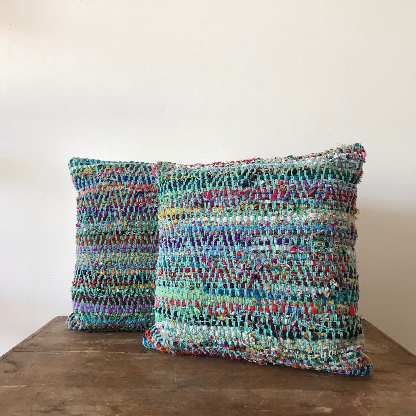 Pair of Woven Accent Pillows (16 x 16)