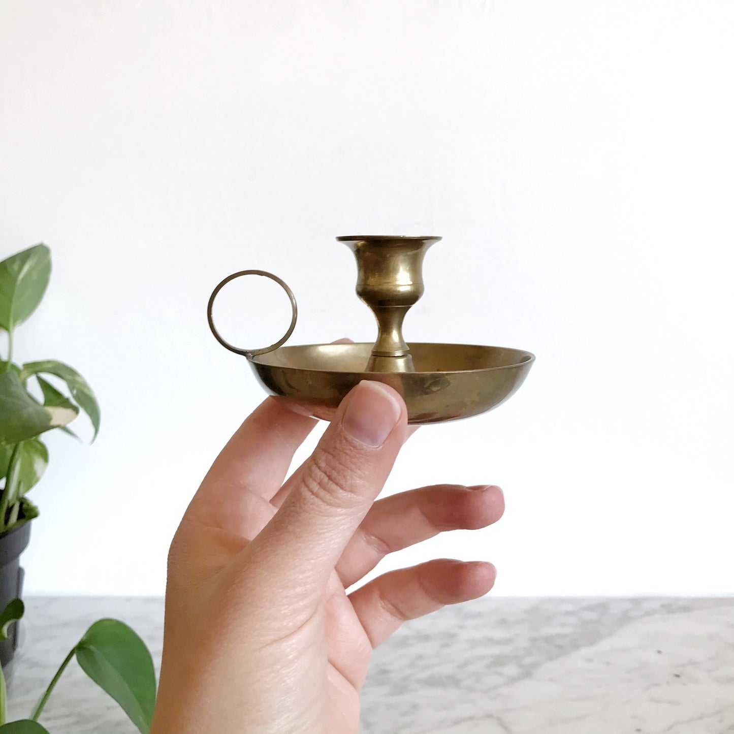Vintage Brass Candle Holder