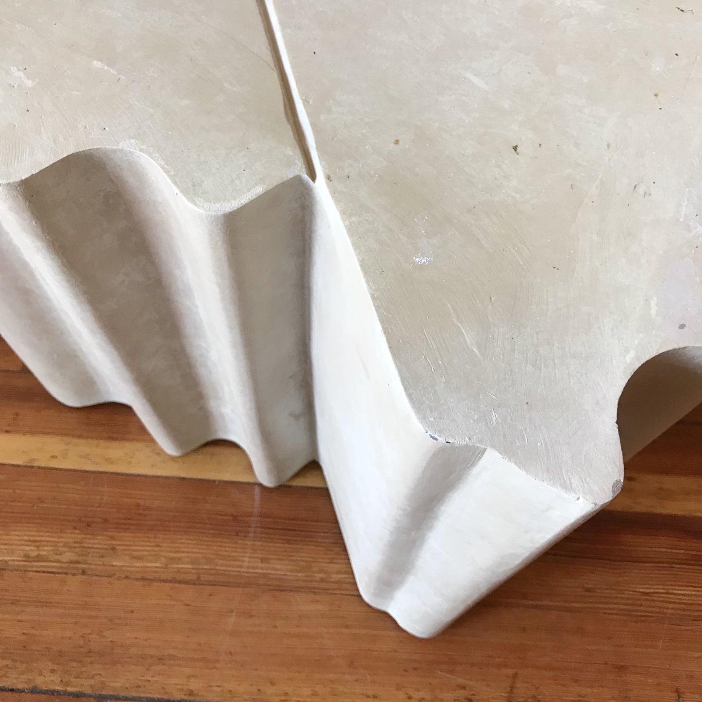 Vintage Sculptural Faux-Stone Coffee Table