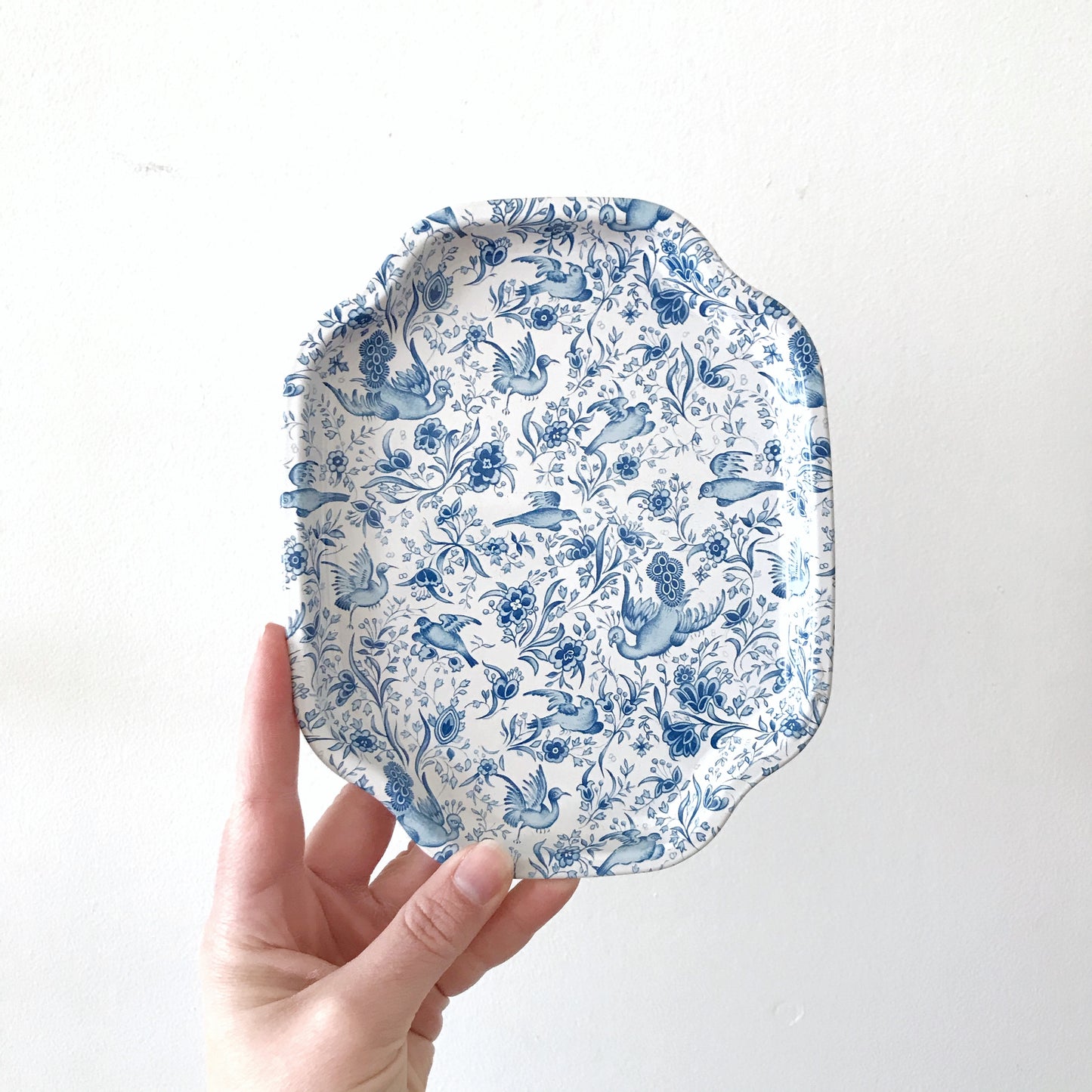Small Vintage Tray with Birds, England