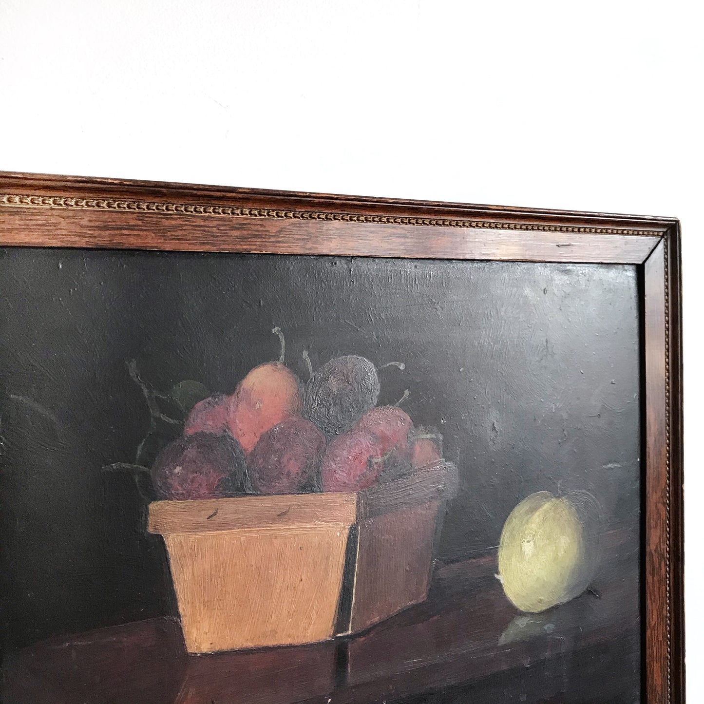 Antique Oil Painting Fruit Still-life