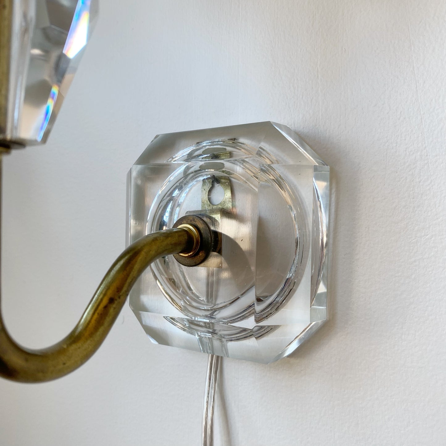 Vintage Crystal Wall Sconce Lamp