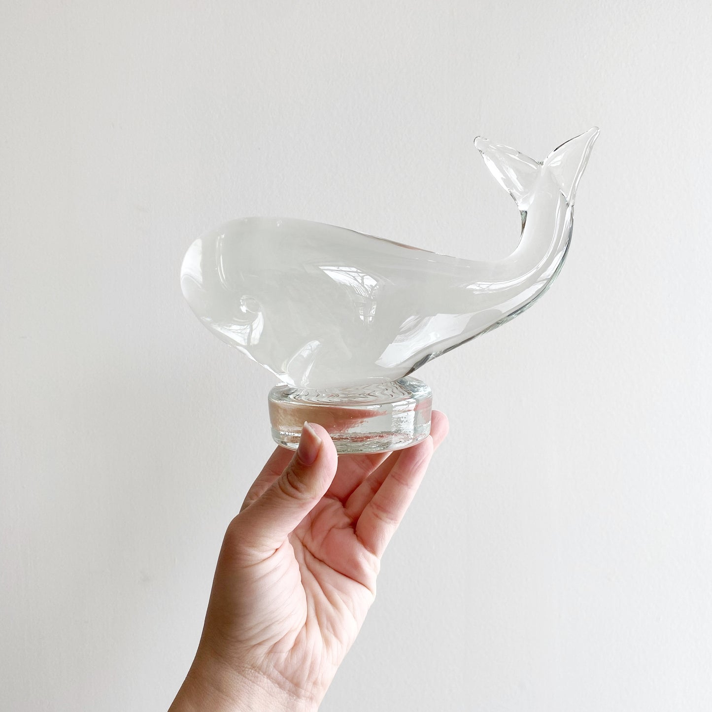 The Sweetest Vintage Handblown Glass Whale