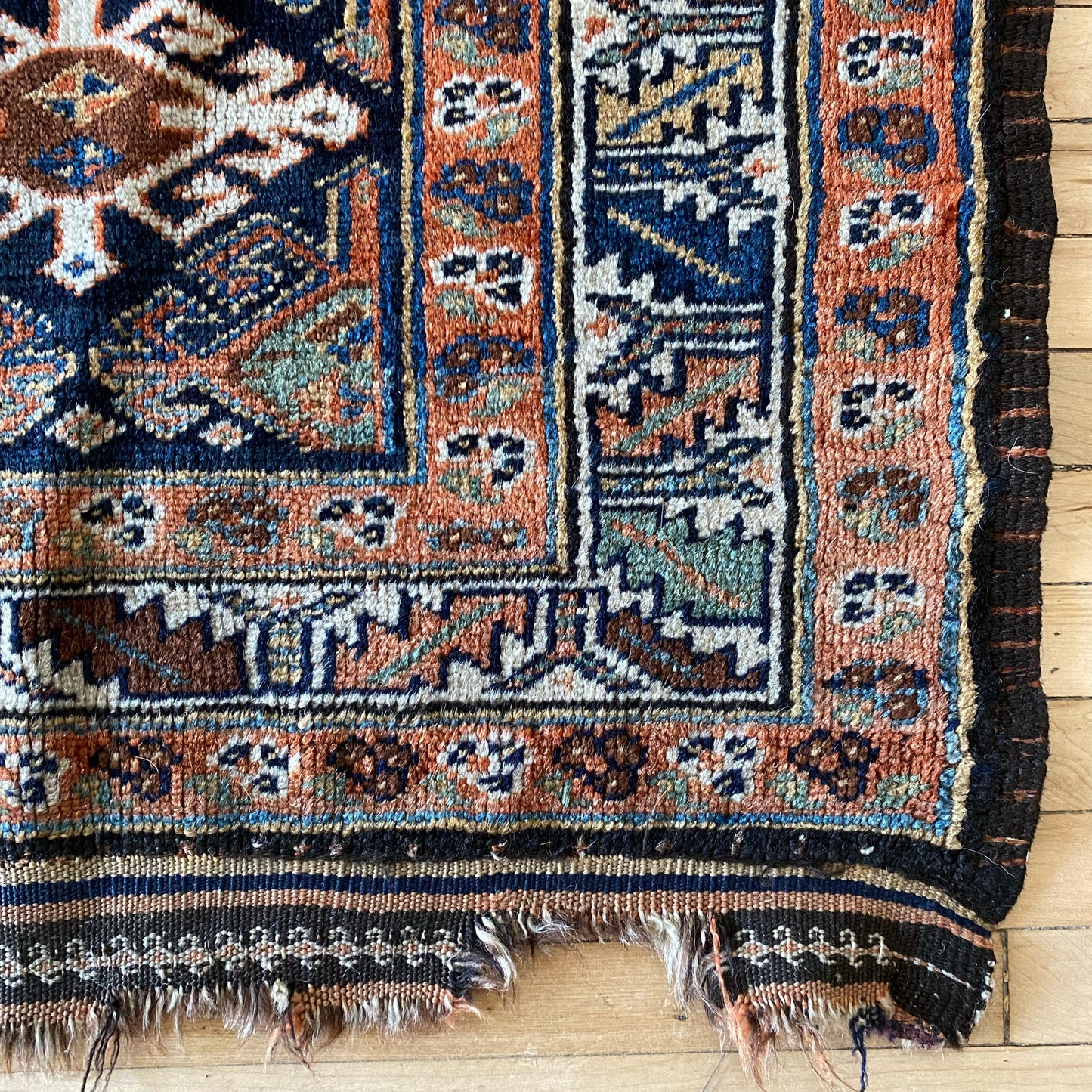 Antique Persian Hand-knotted Rug Mat / Textile