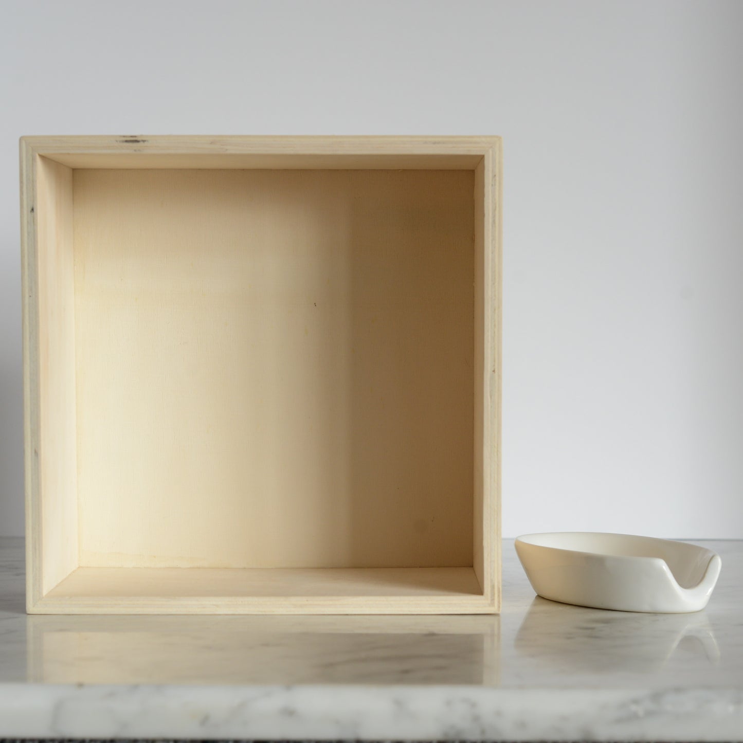 Simple White Ceramic Spoon Rest