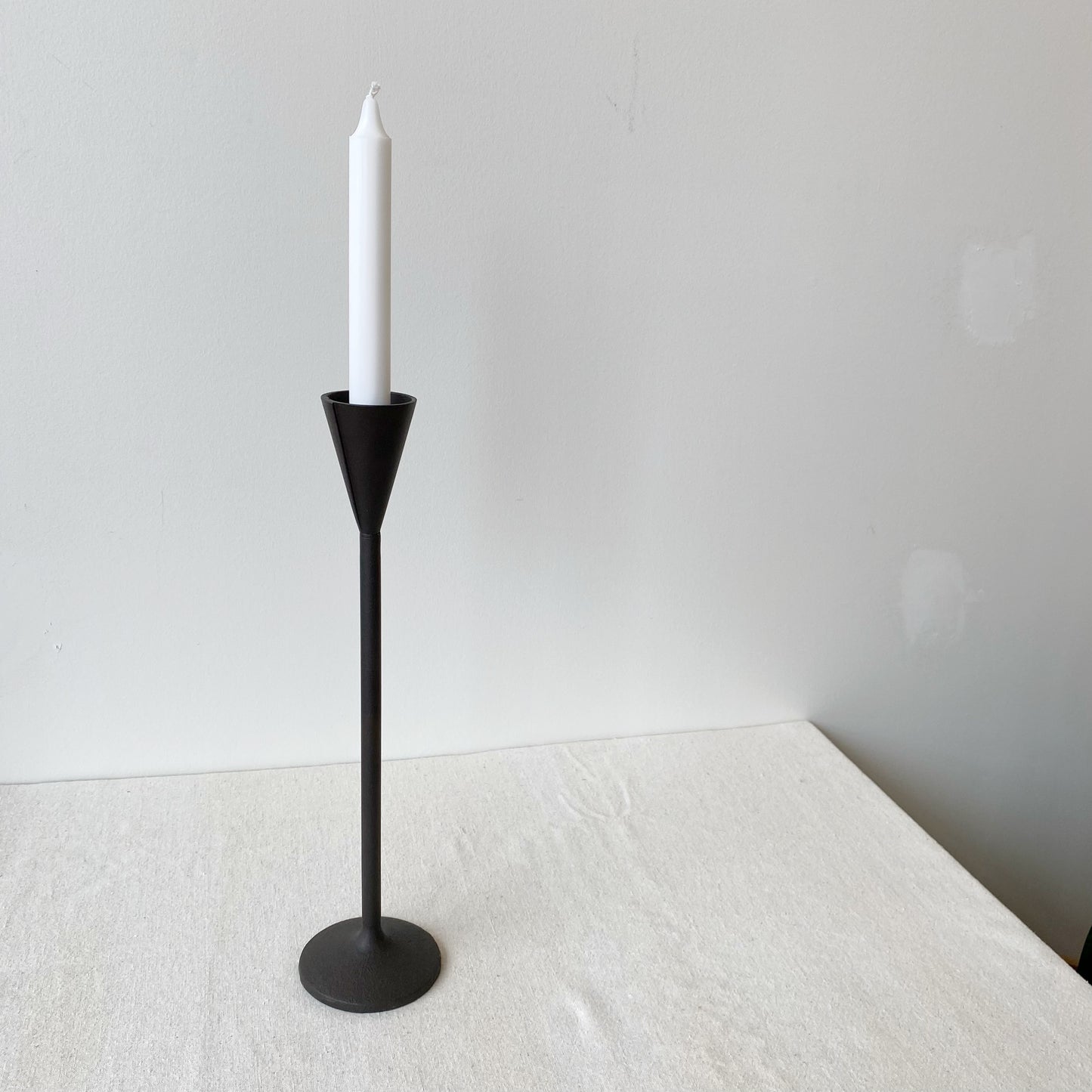 Found Iron Candle Holder, 15”