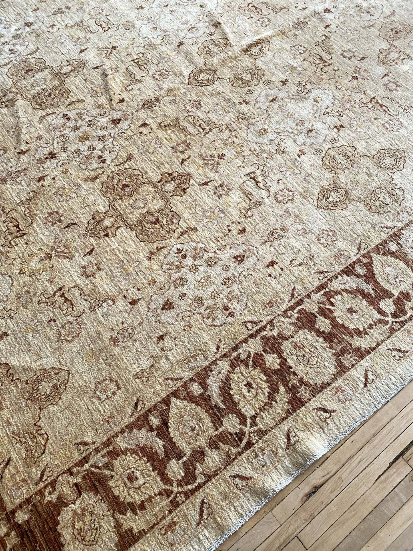”EMILY” Hand-knotted Wool Rug, 9 x 12