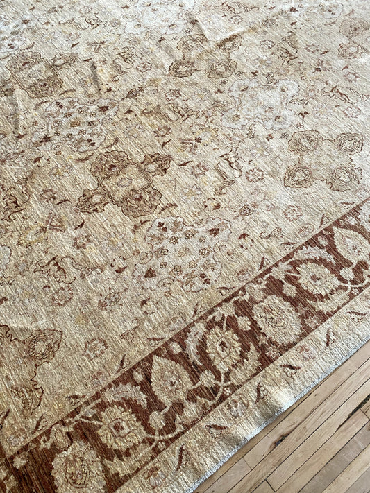 ”EMILY” Hand-knotted Wool Rug, 9 x 12
