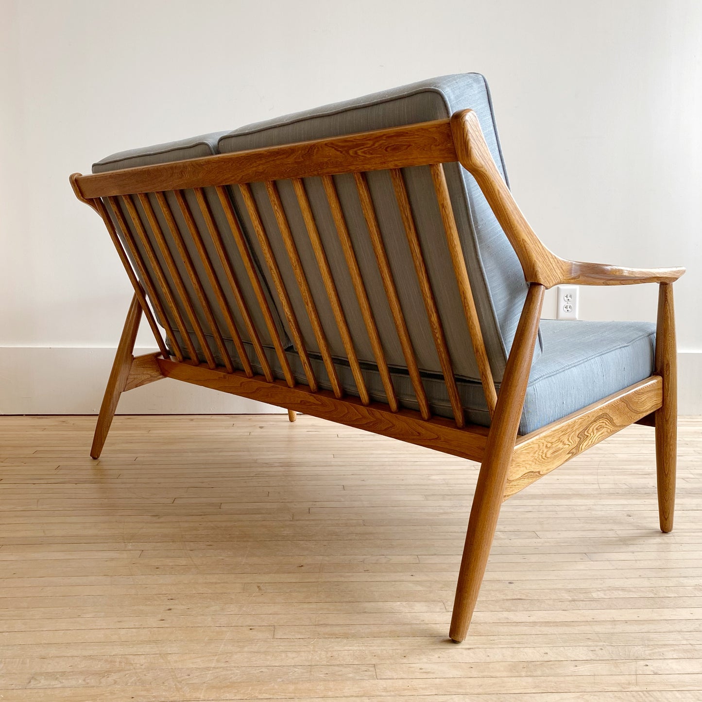 1950's Danish Modern Settee / Loveseat or Chairs, Choose