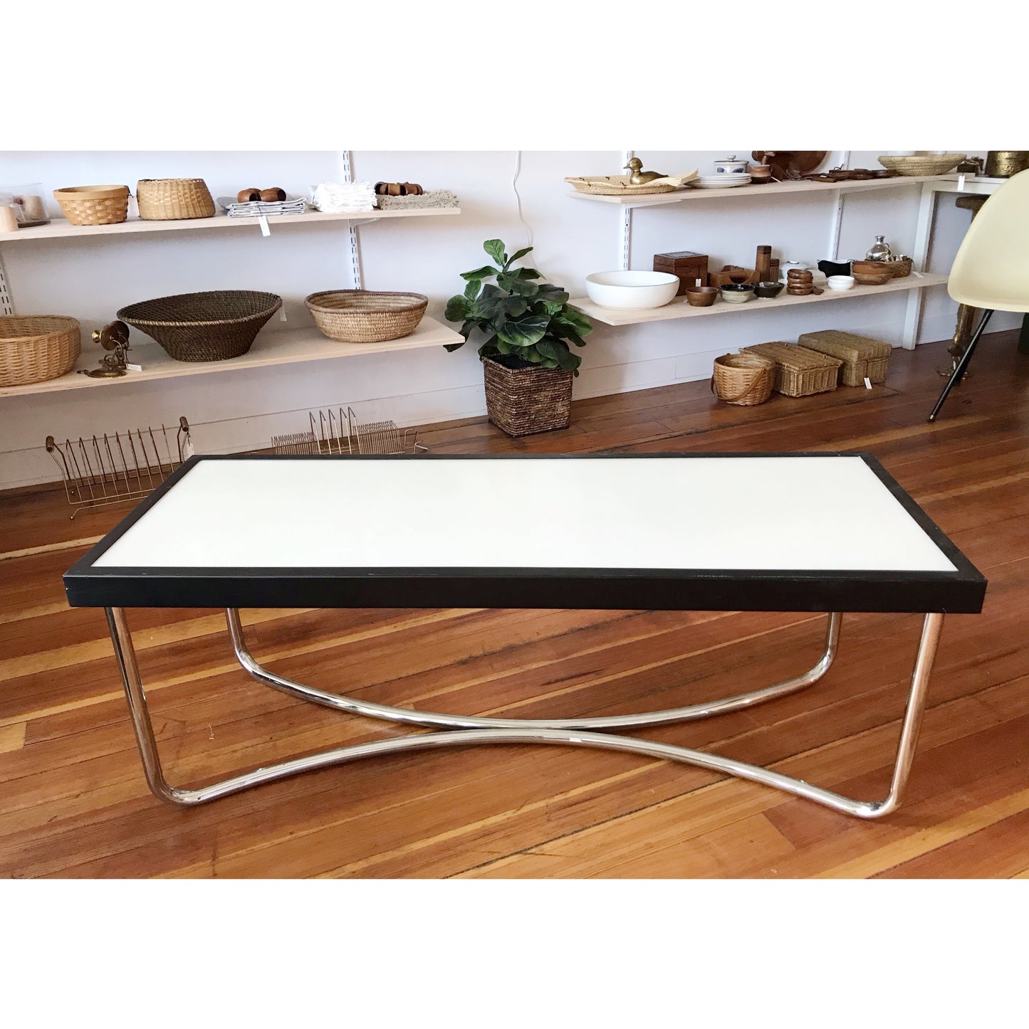 Vintage Postmodern Fiberglass Coffee Table