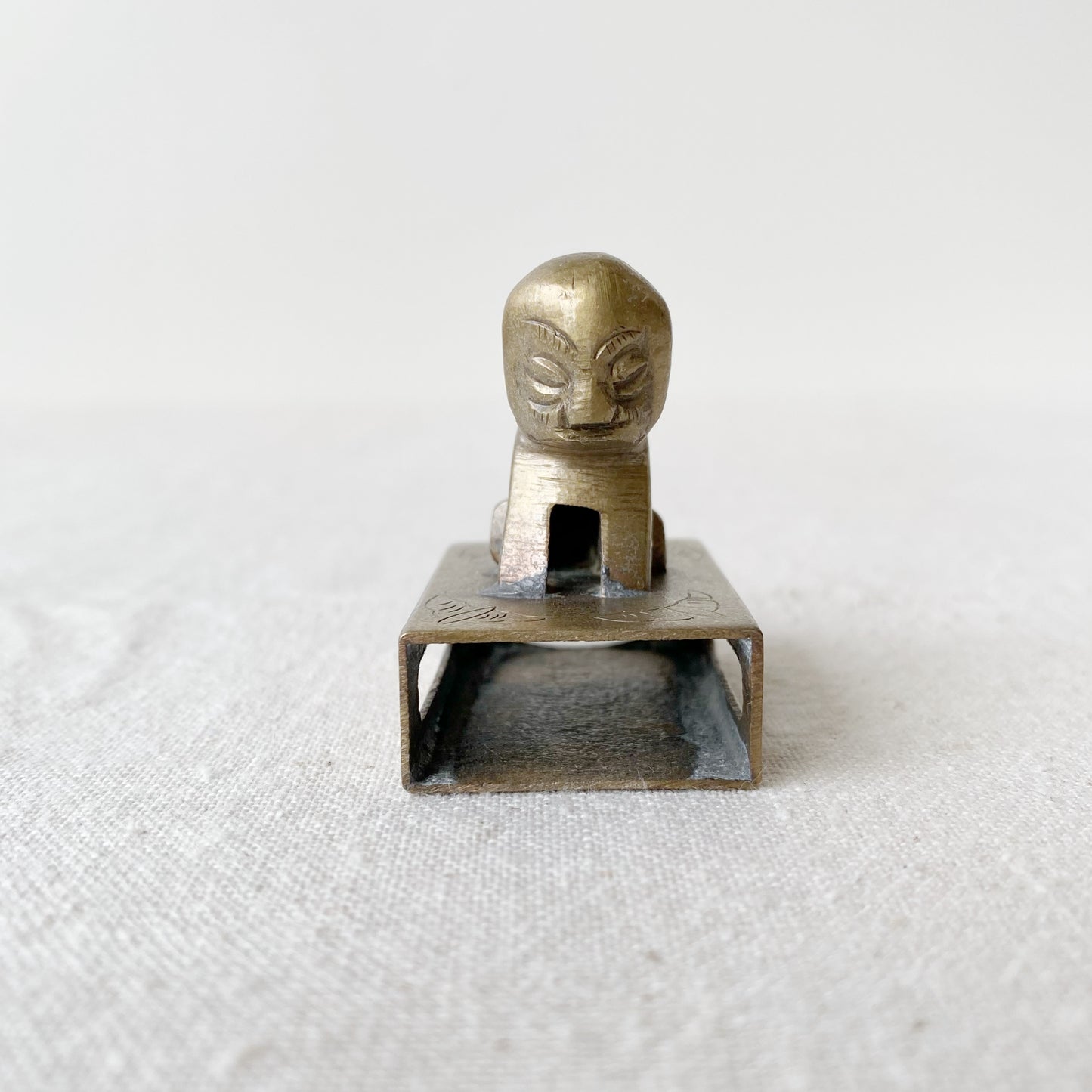 Vintage Brass Matchbox Holder