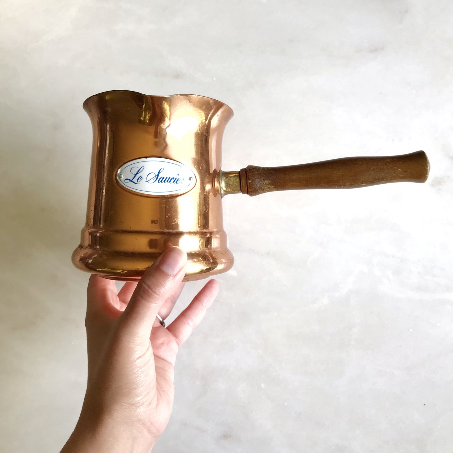Vintage Copper Saucepan, Portugal