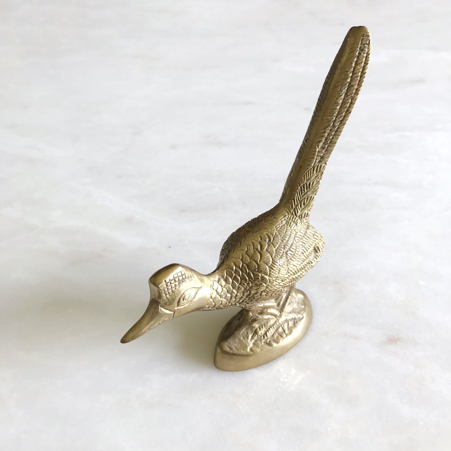 Vintage 6" Brass Standing Roadrunner