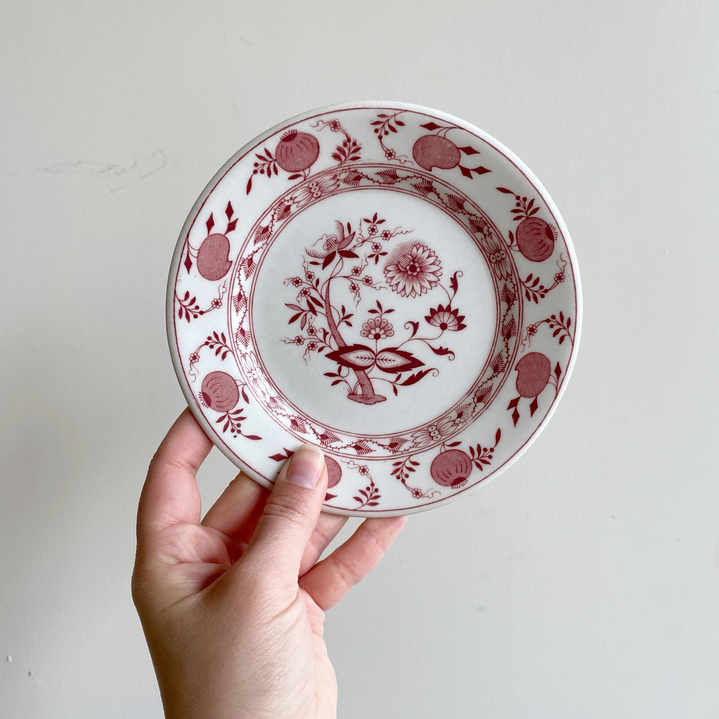 Trio of Vintage "Red Onion" Saucers
