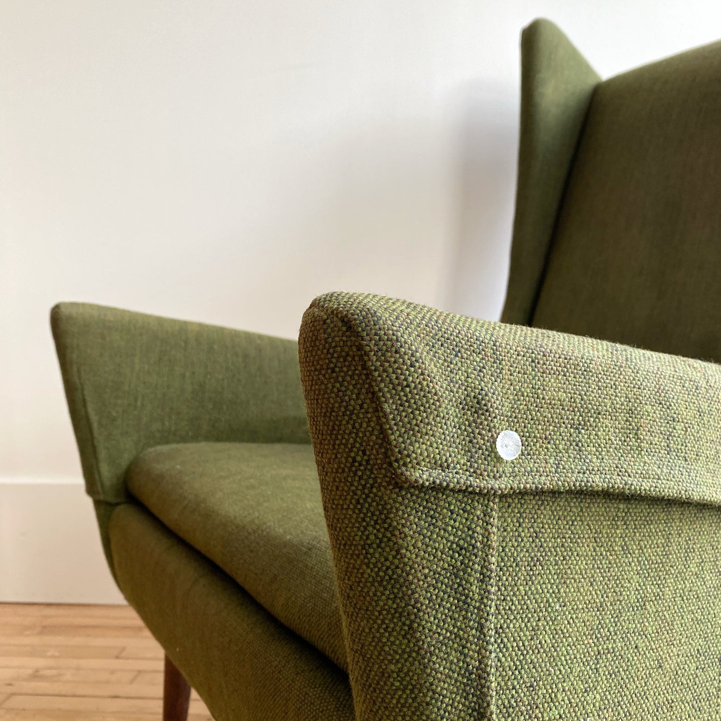 Vintage MCM Selig Wingback Arm Chair
