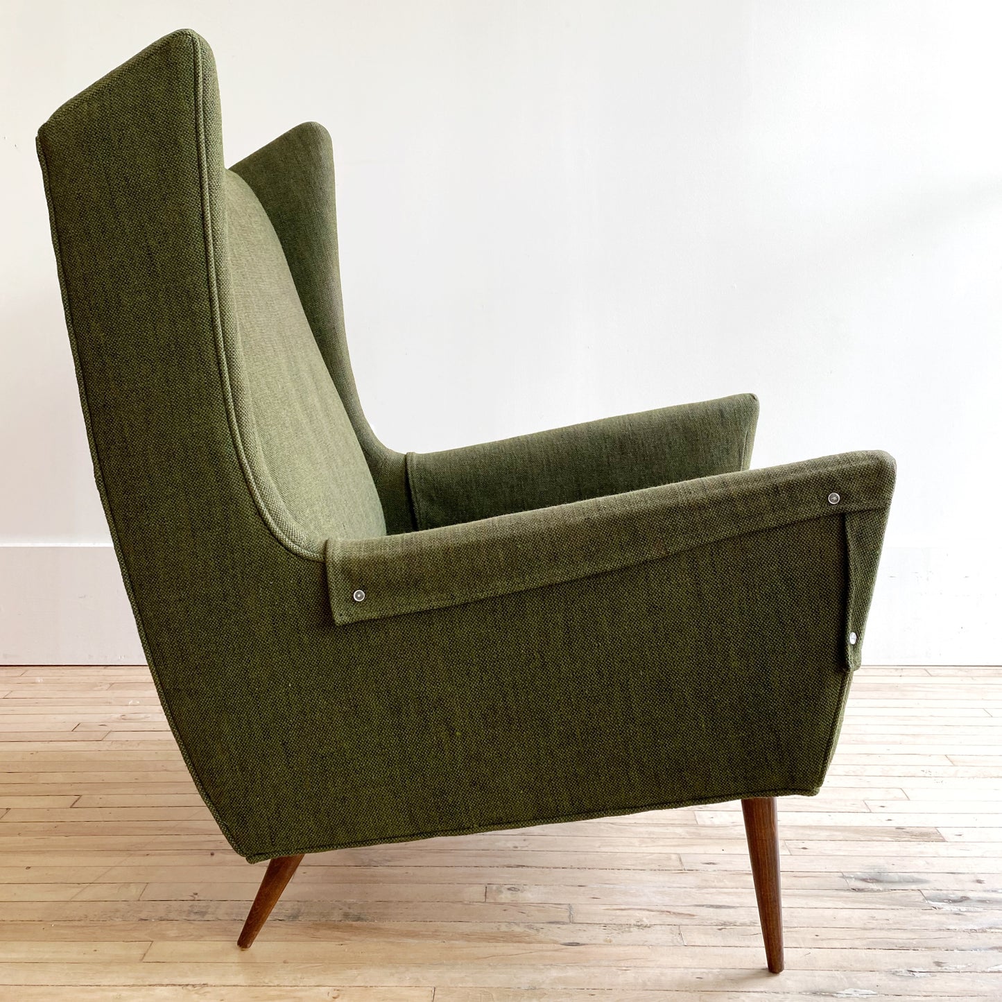 Vintage MCM Selig Wingback Arm Chair