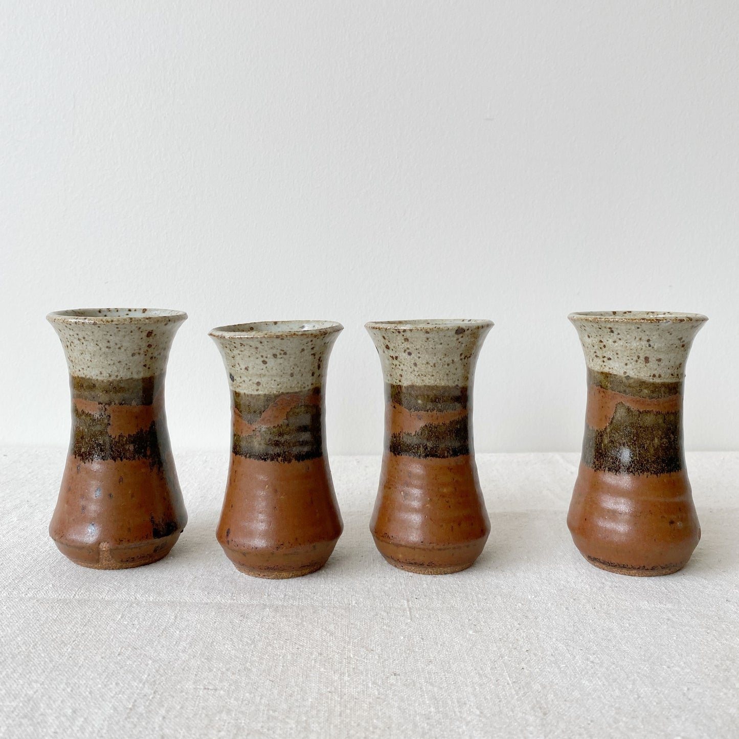 Set of 4 Studio Pottery Cups