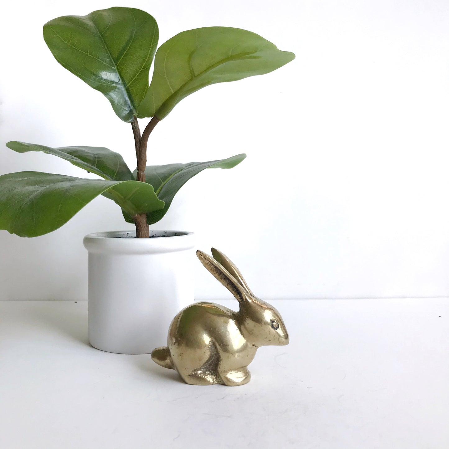Vintage Brass Rabbit