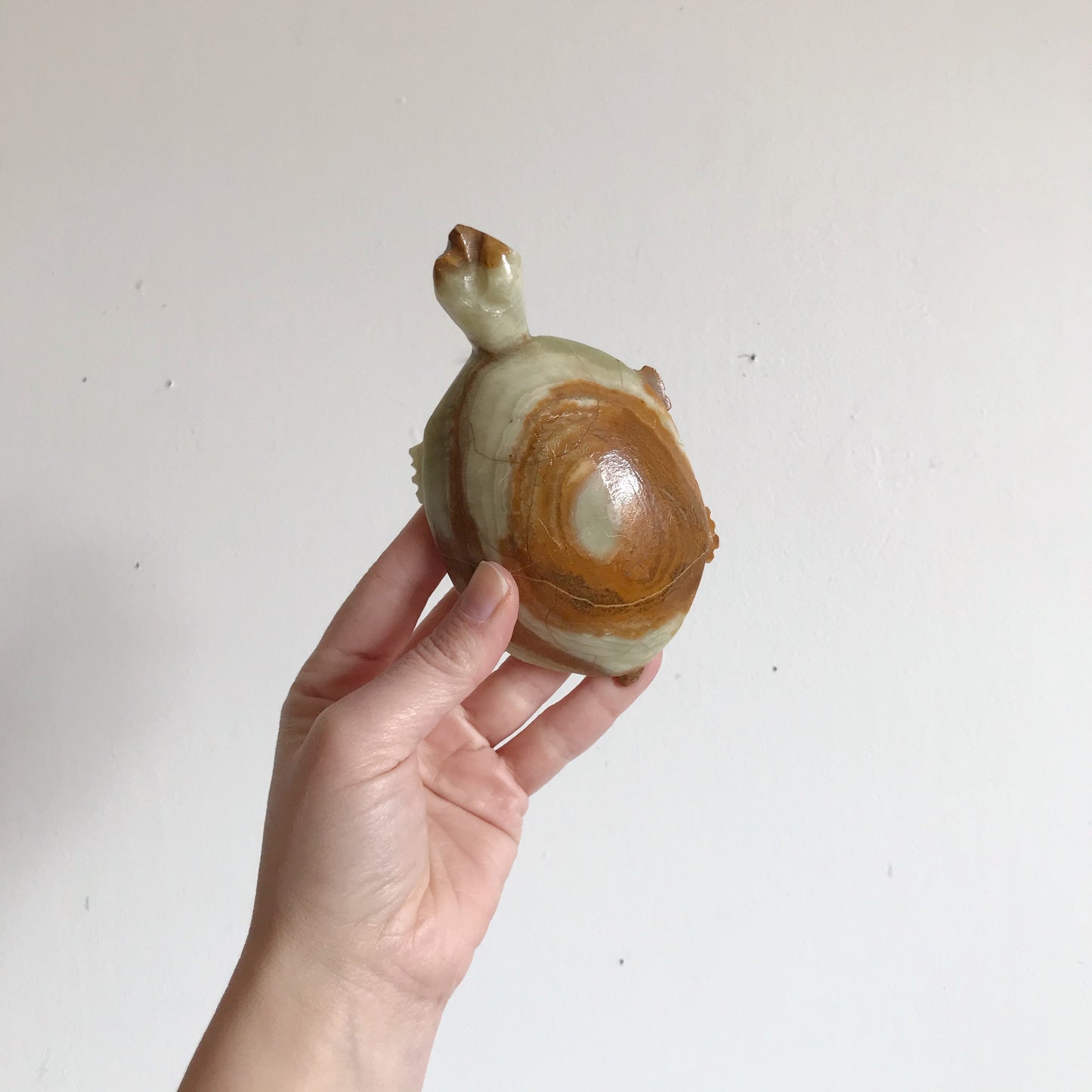 Vintage Carved Stone Turtle