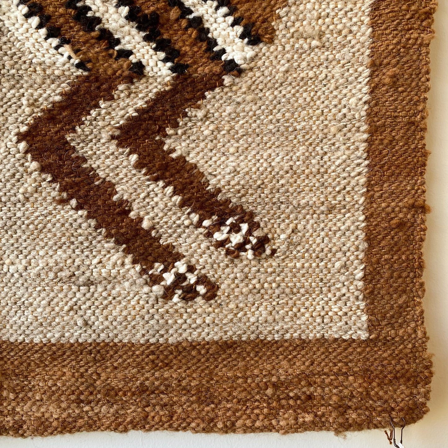 Vintage Woven Wall Hanging / Textile with Bird