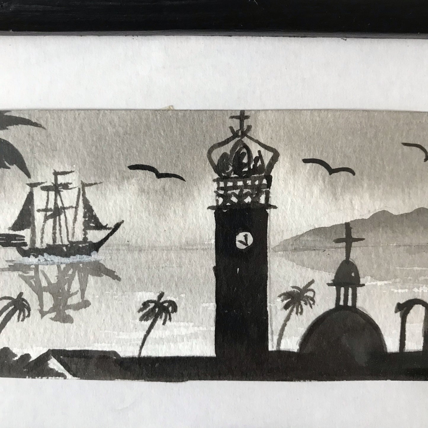 Art: Black Brush Painting