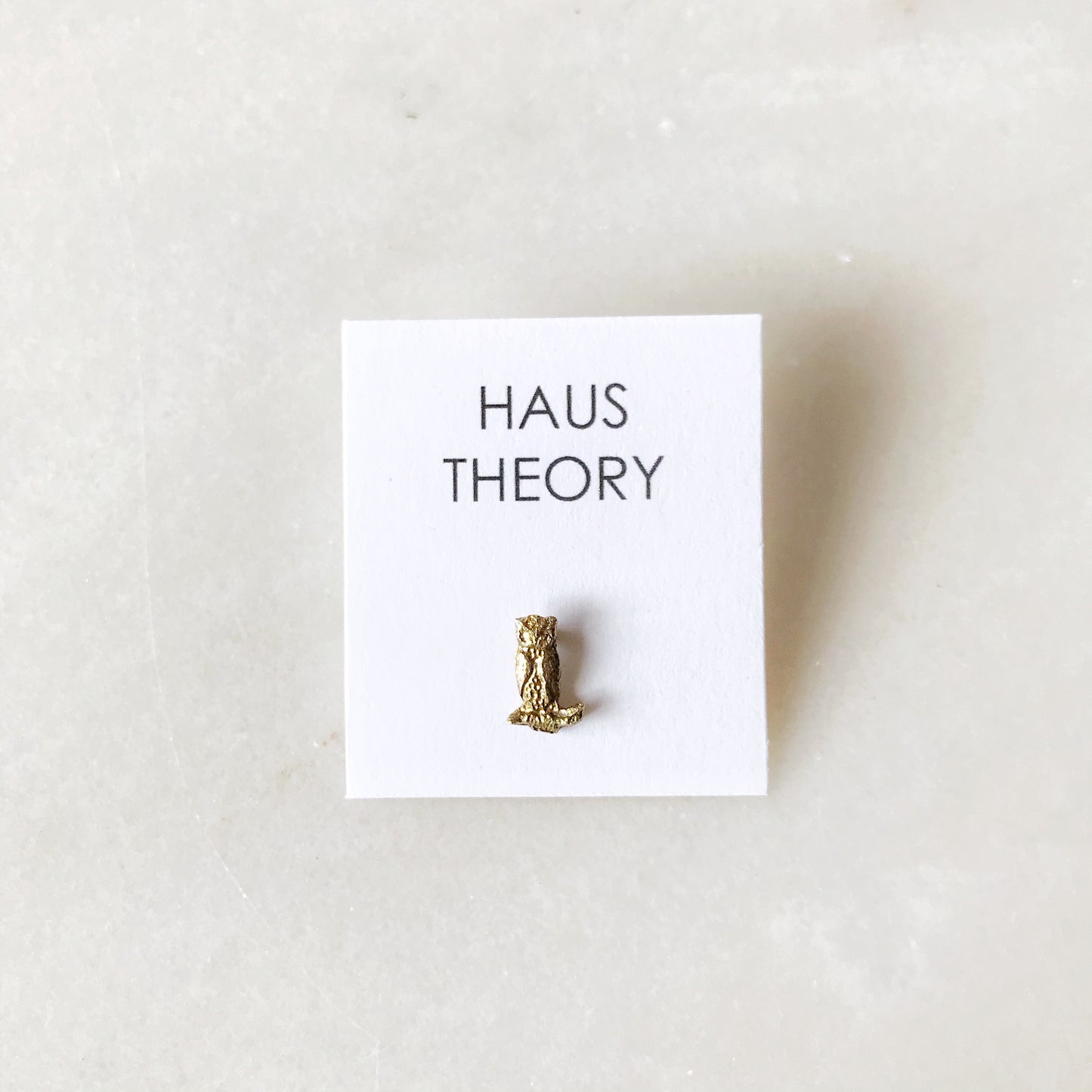 Miniature Vintage Gold Owl Pin