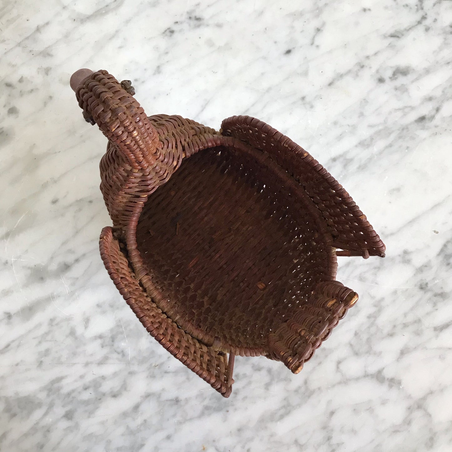 Vintage Wicker Duck Plant Holder