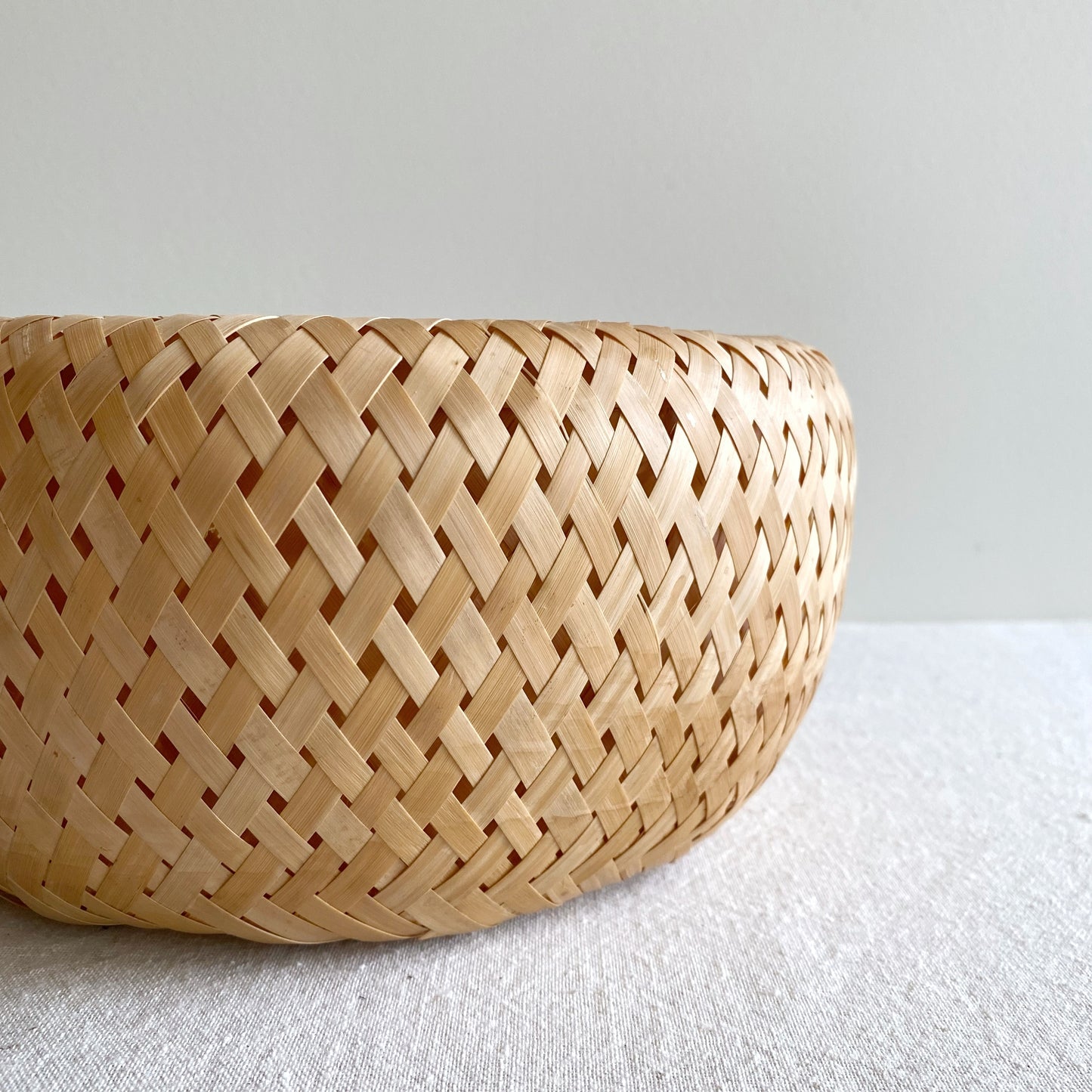 Vintage Woven "Puff" Basket / Bowl