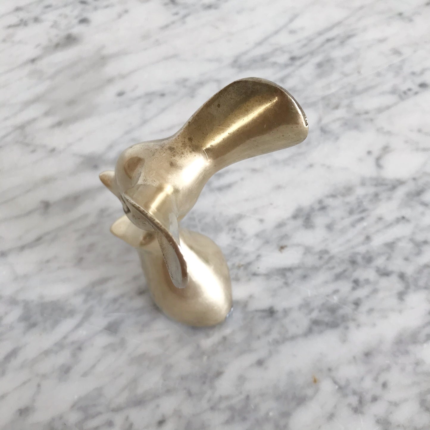 Vintage Brass Mouse, 5”