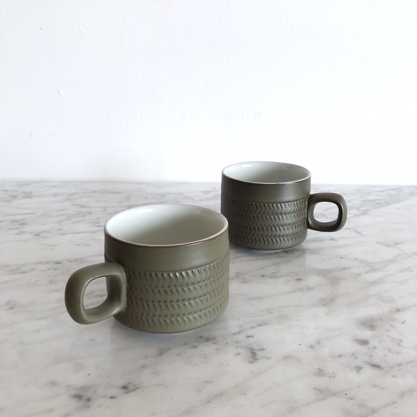 Pair of Vintage Coffee Cups by Denby