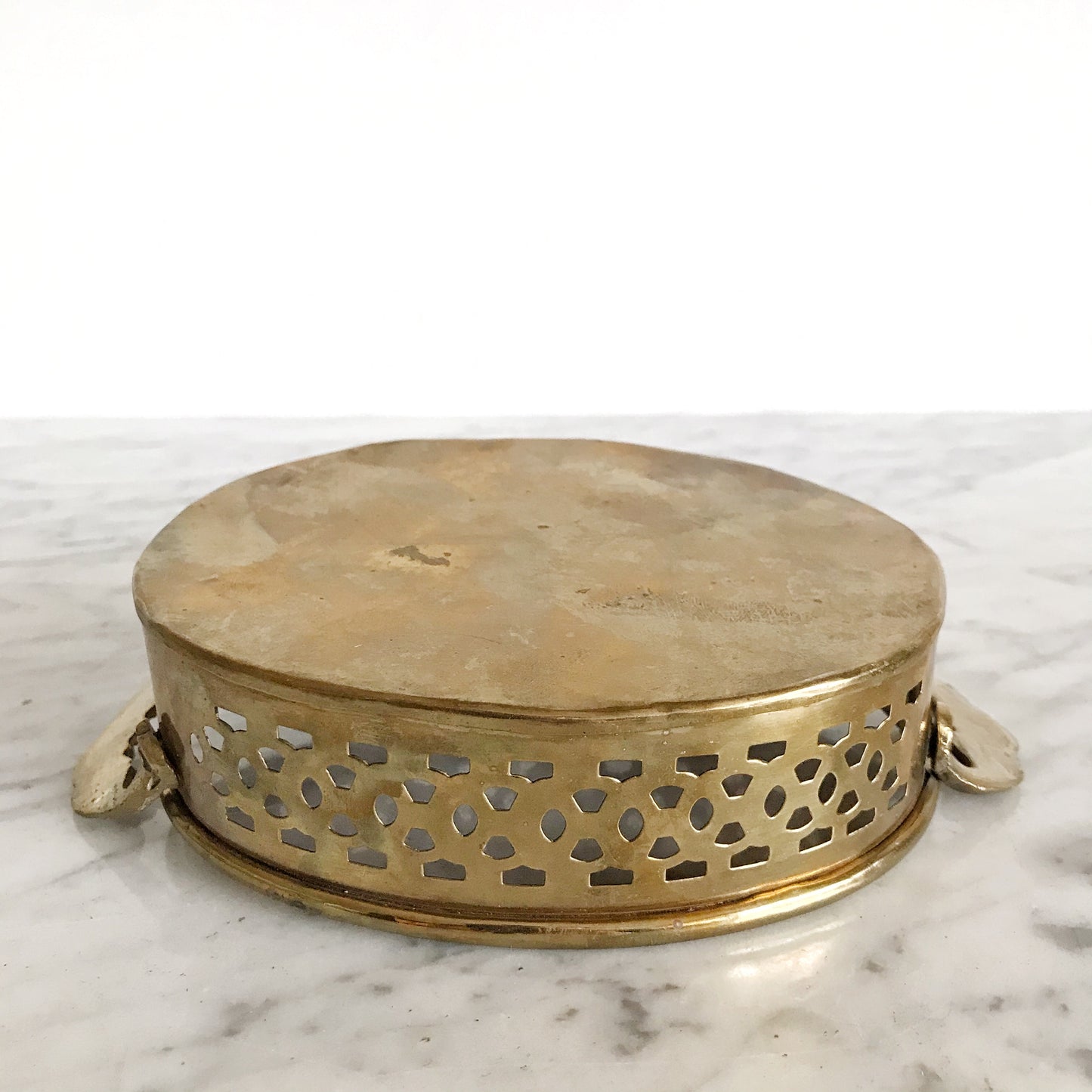Small Vintage Brass Organizer