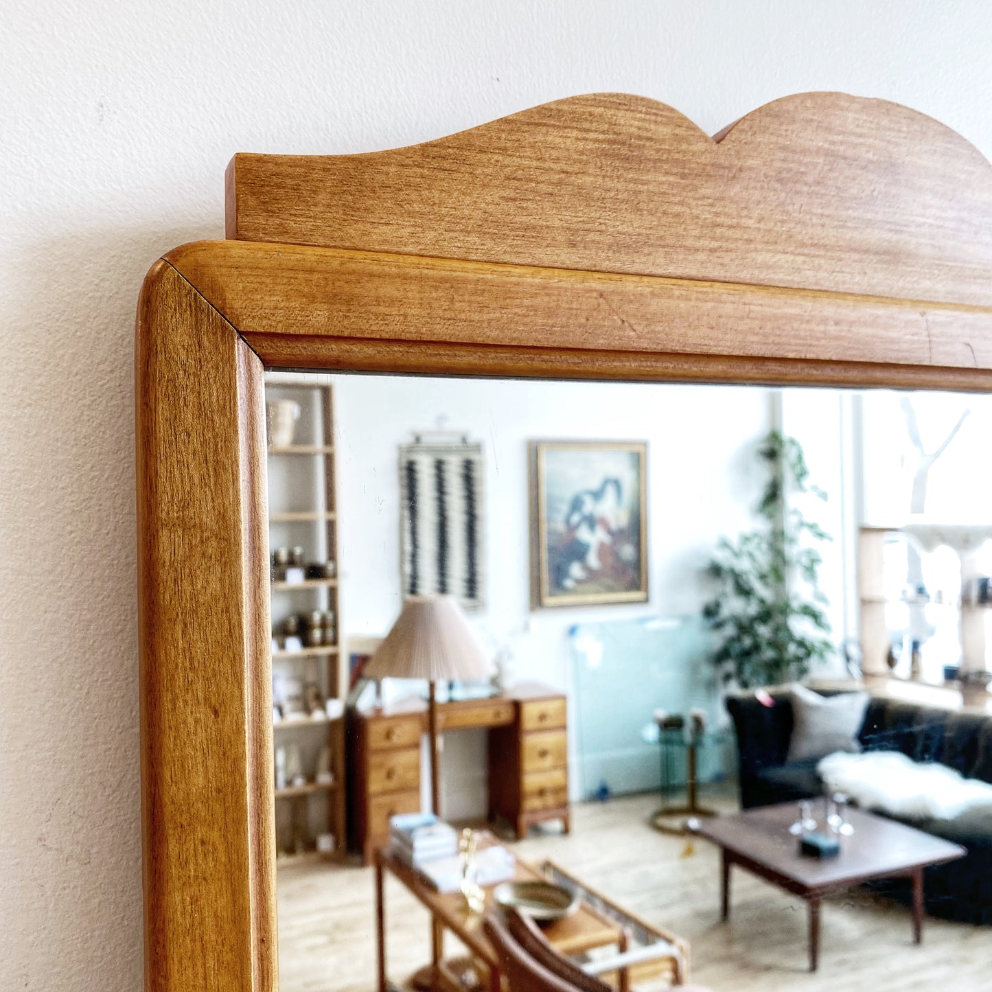 Vintage “Folk” Mirror (31.25” x 19.75”)
