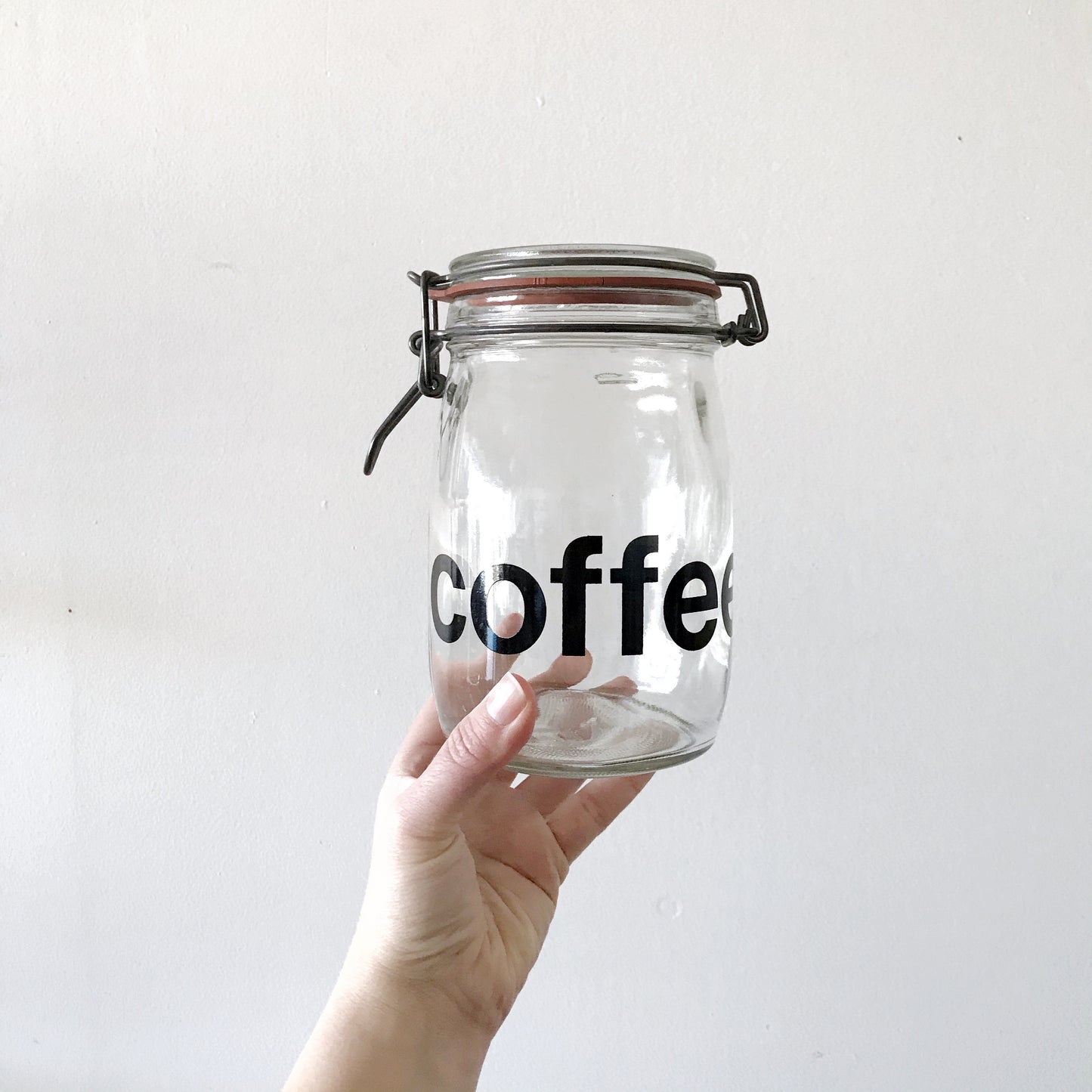 Vintage Glass “Coffee” Jar