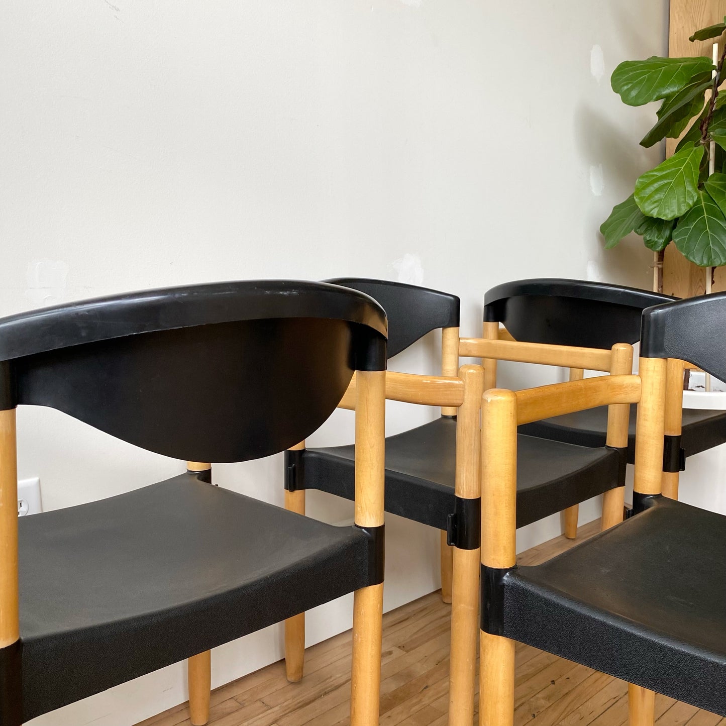 Set of 4 Vintage “Strax” Chairs by Hartmut Lohmeyer for Casala
