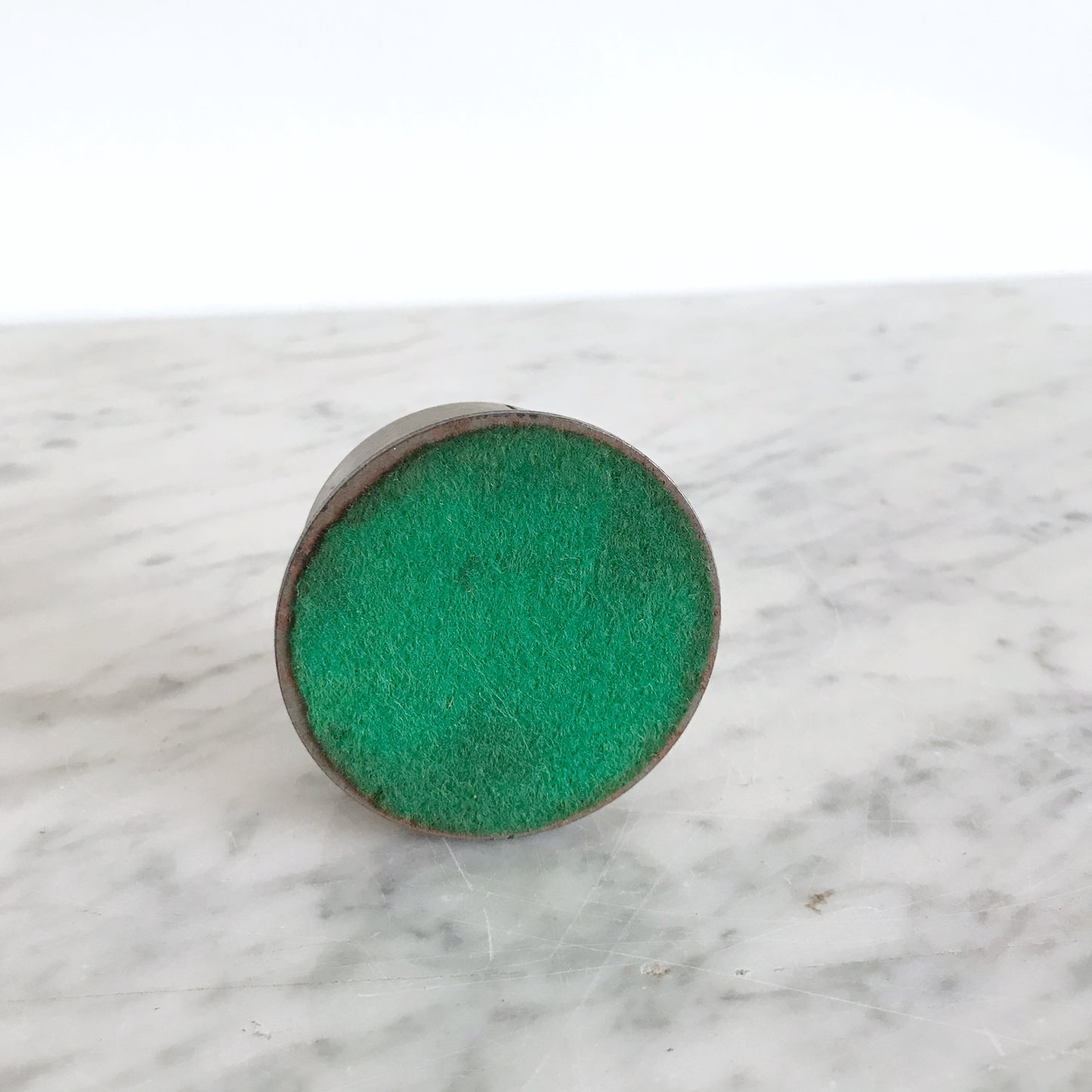 Vintage Brass Stamp Holder / Dispenser