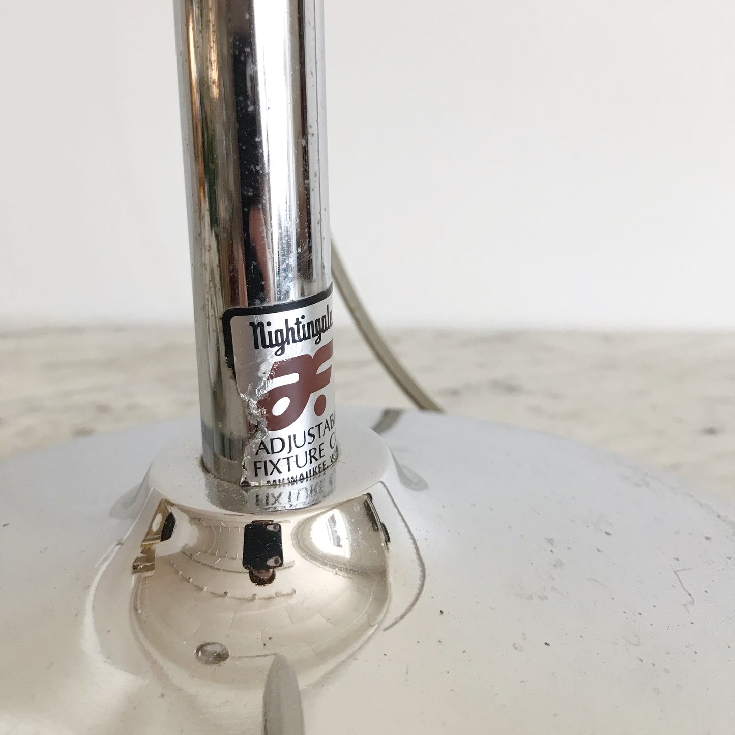 Vintage Adjustable Chrome Floor Lamp
