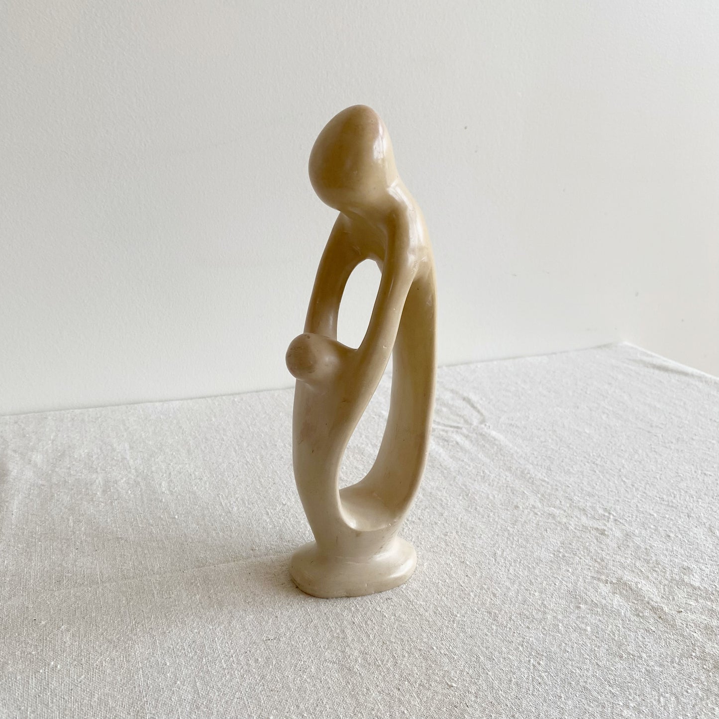 Minimalist Carved Soapstone Duo