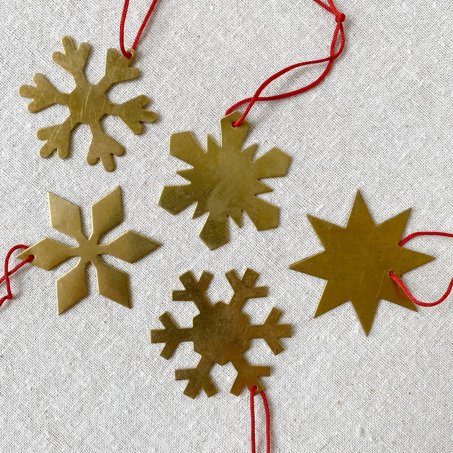 20% OFF: Brass Snowflake Ornament, Choose