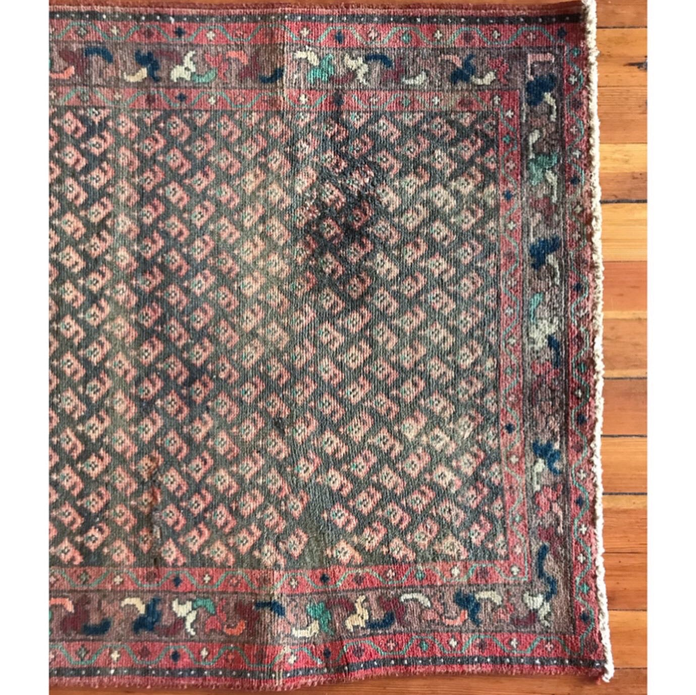 "EMMA" Vintage Hand-knotted Rug (3.4 x 4.9)