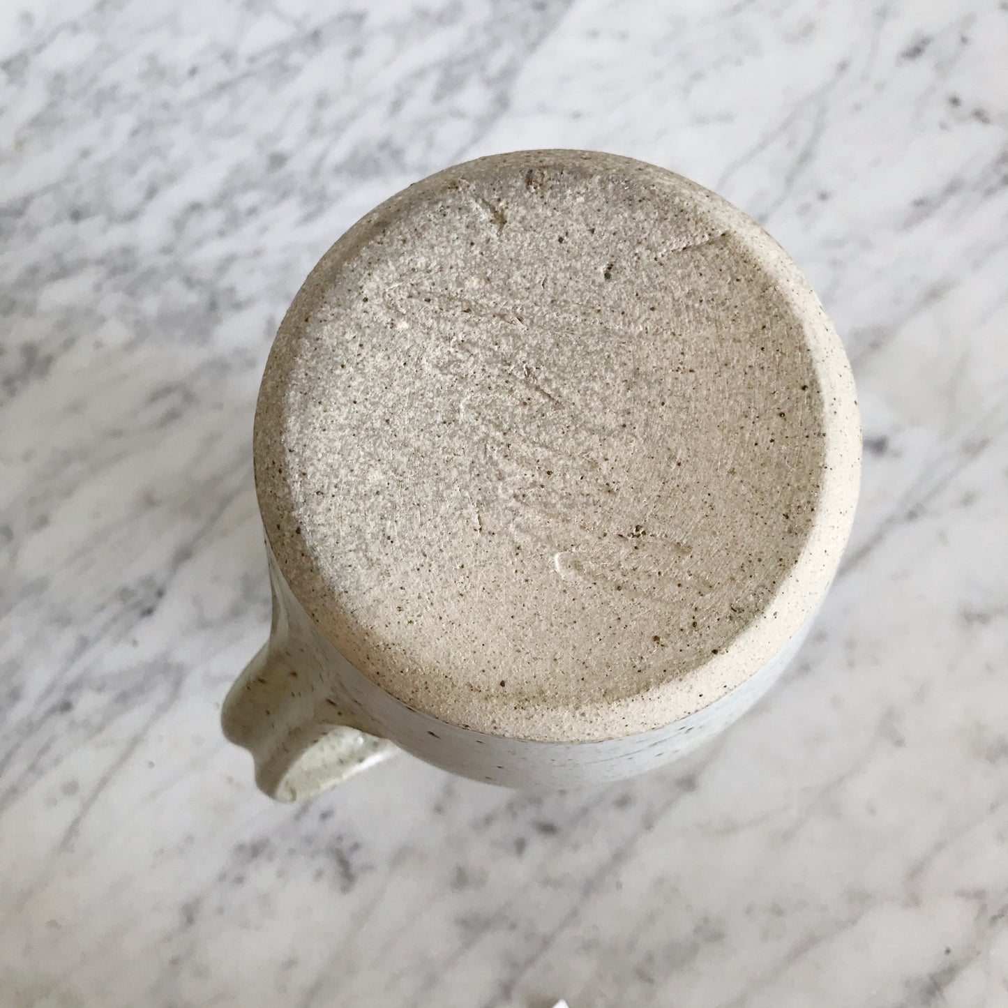 Large Vintage Speckled Pottery Pitcher