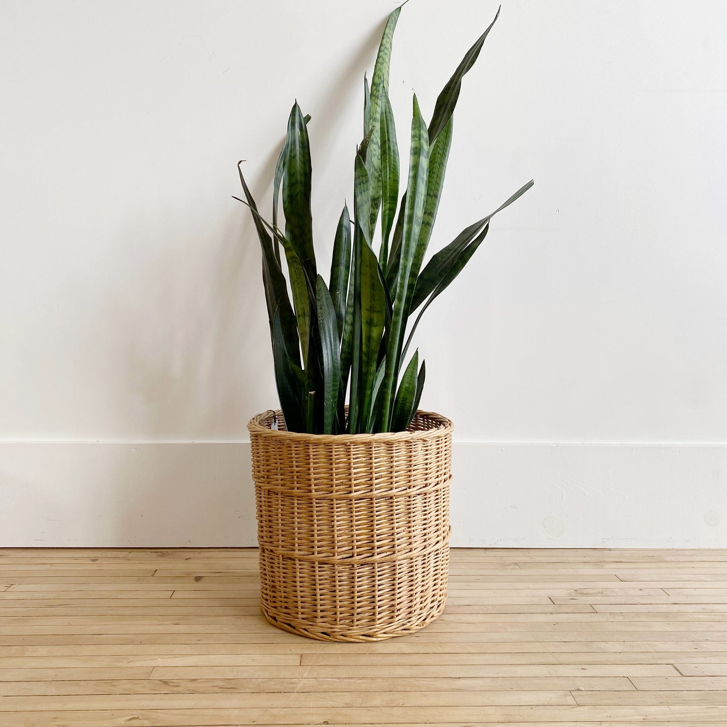Found Vintage XL Wicker Basket