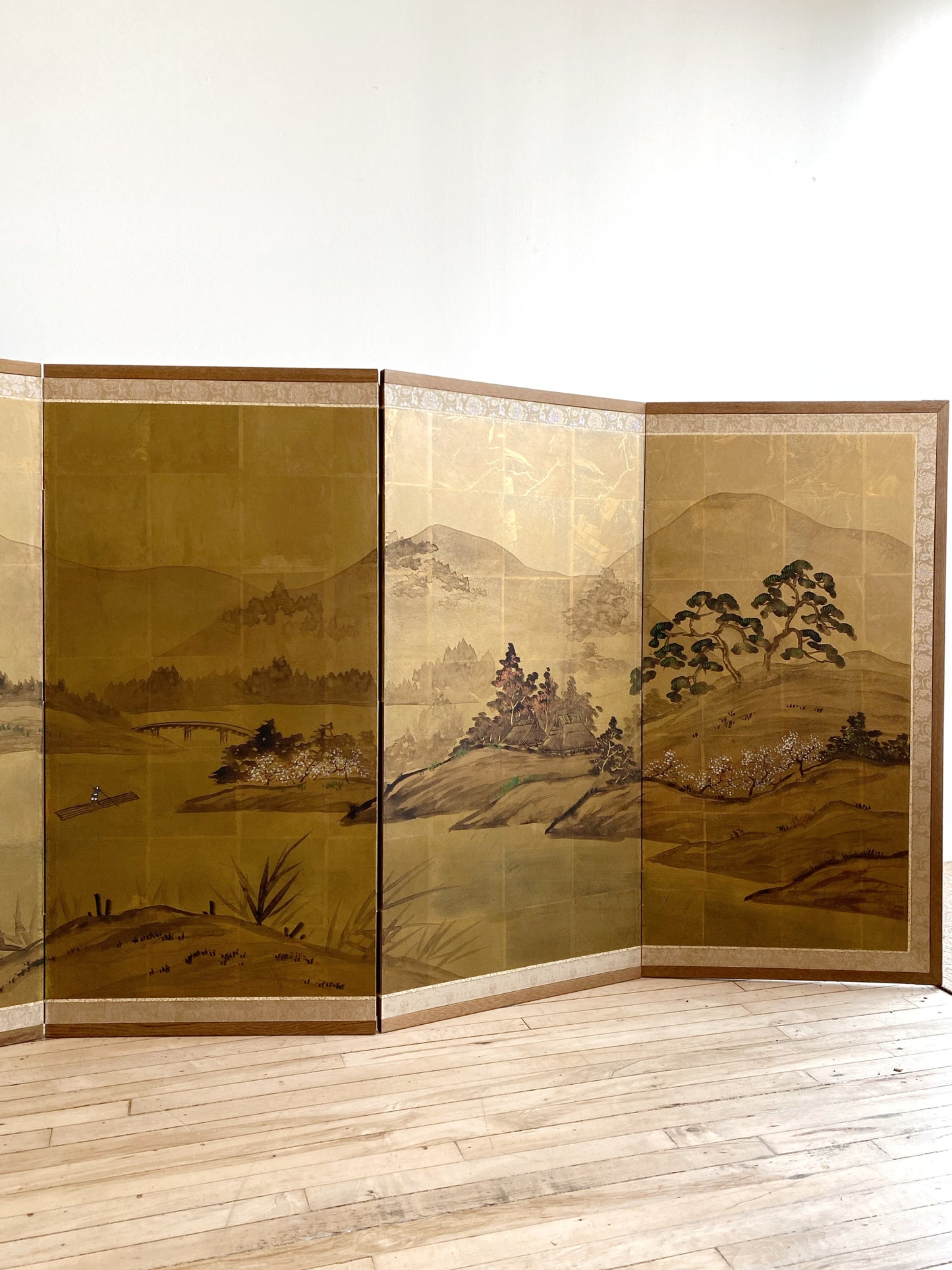 Vintage Japanese Folding Screen/Room Divider