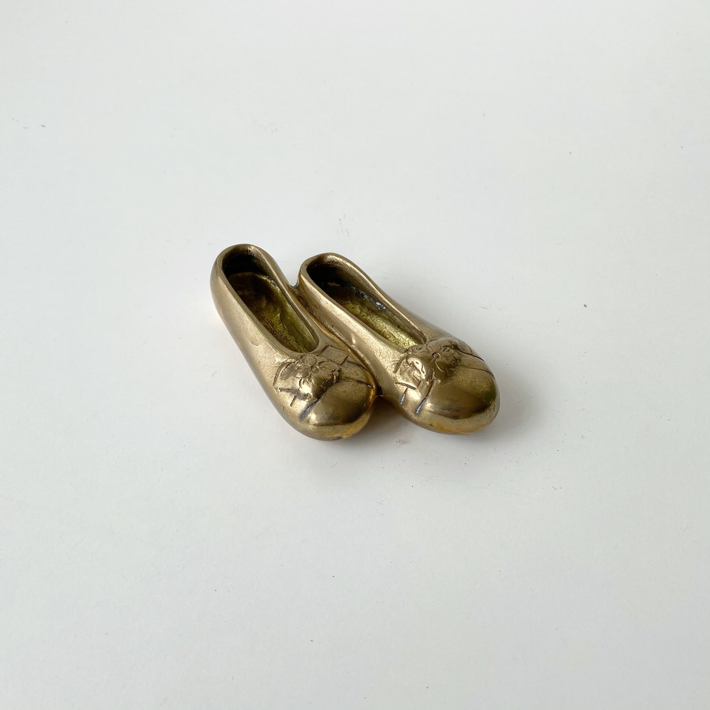 Vintage Brass Ballerina Slippers