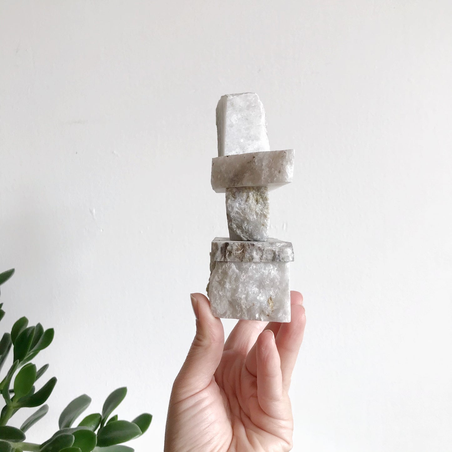 Granite Inukshuk Statue/Bookend, Canada