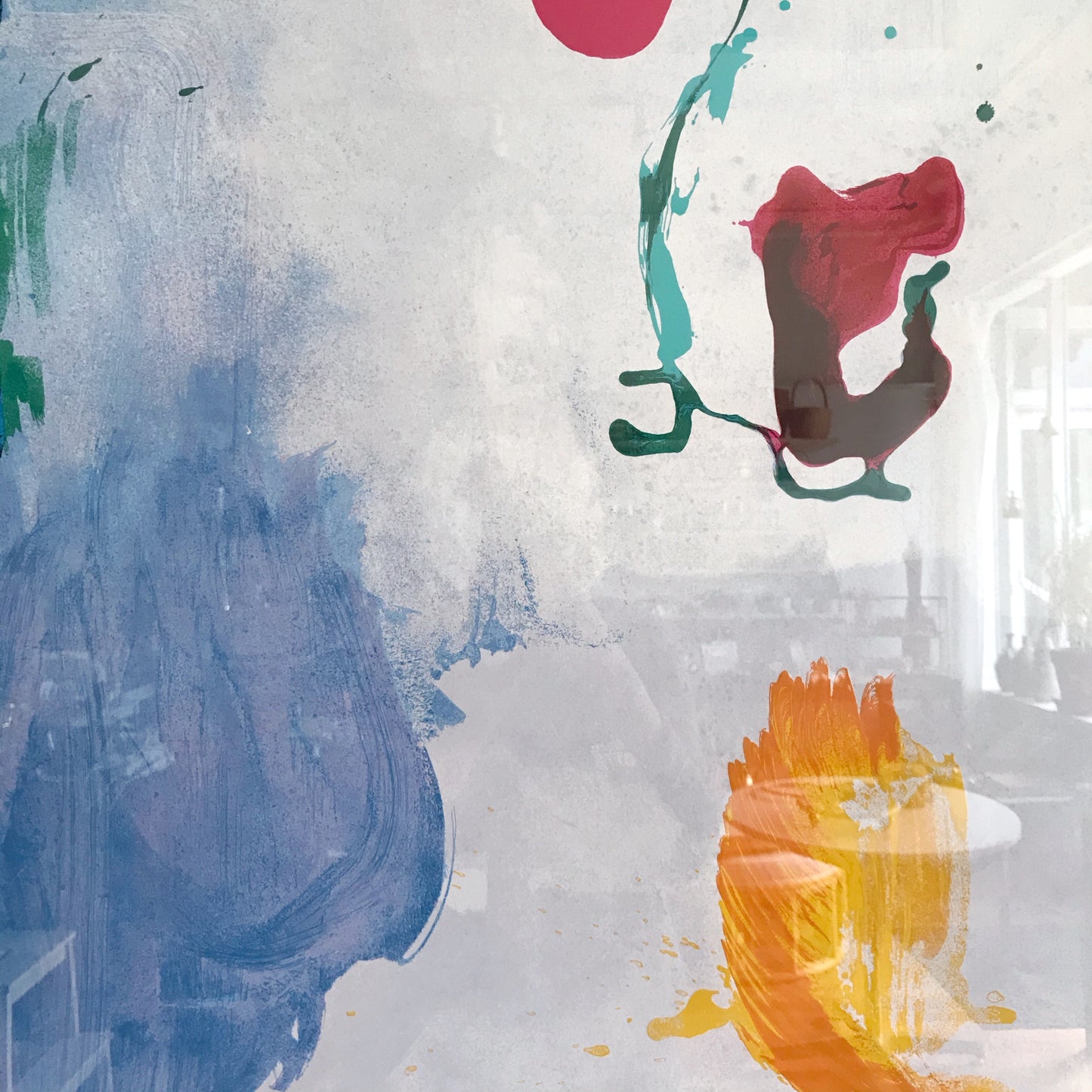 Oversized Framed Modern Abstract Art Poster (37.75 x 49.25)