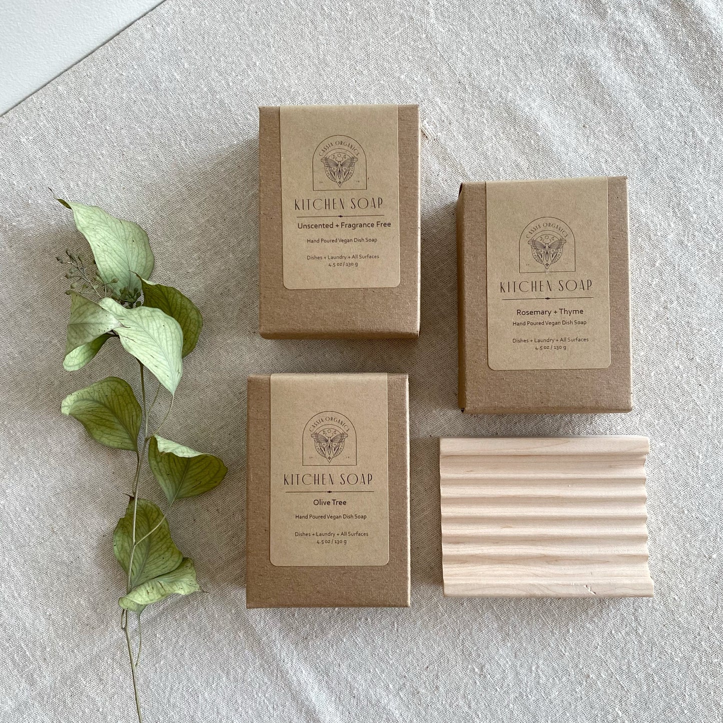Solid Vegan Dish Soap Bar, Choose Scent