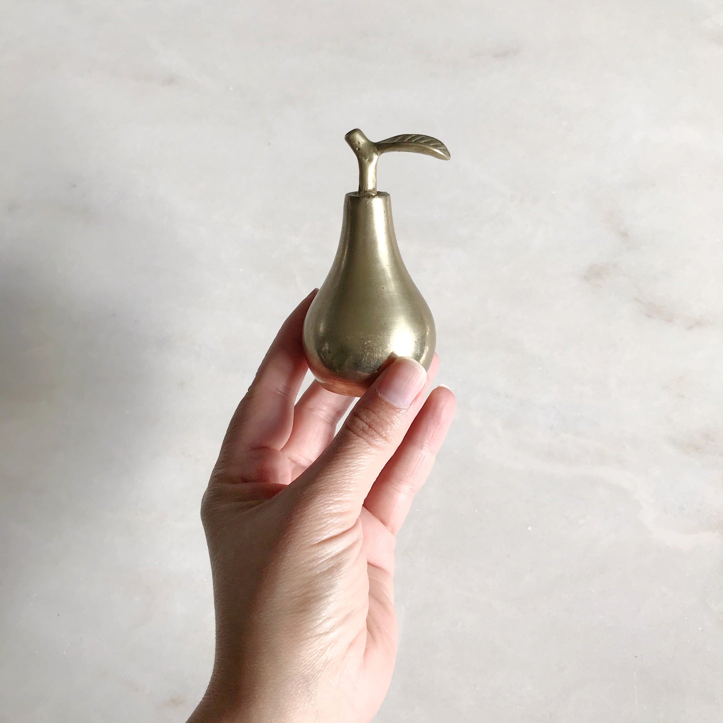 Vintage Brass Pear Bell