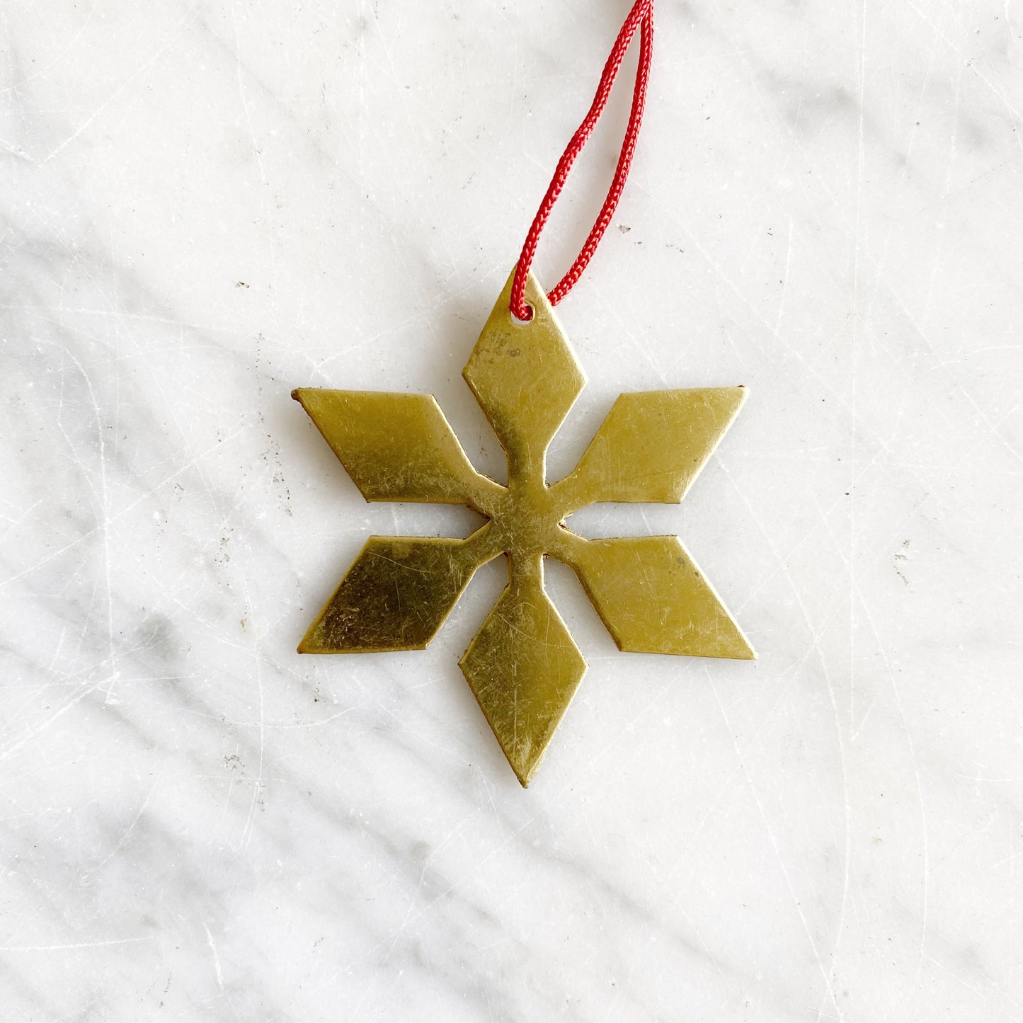 20% OFF: Brass Snowflake Ornament, Choose