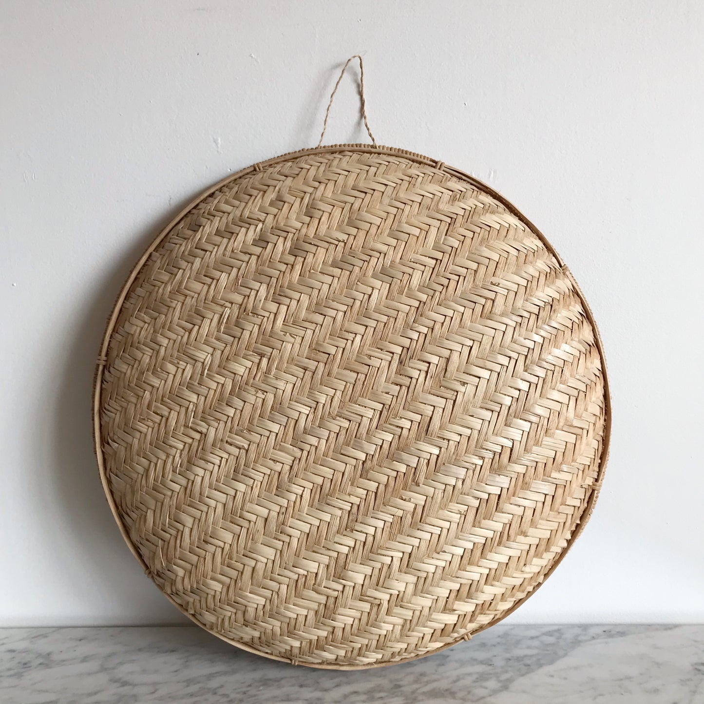 Extra Large Vintage Woven Wall Basket